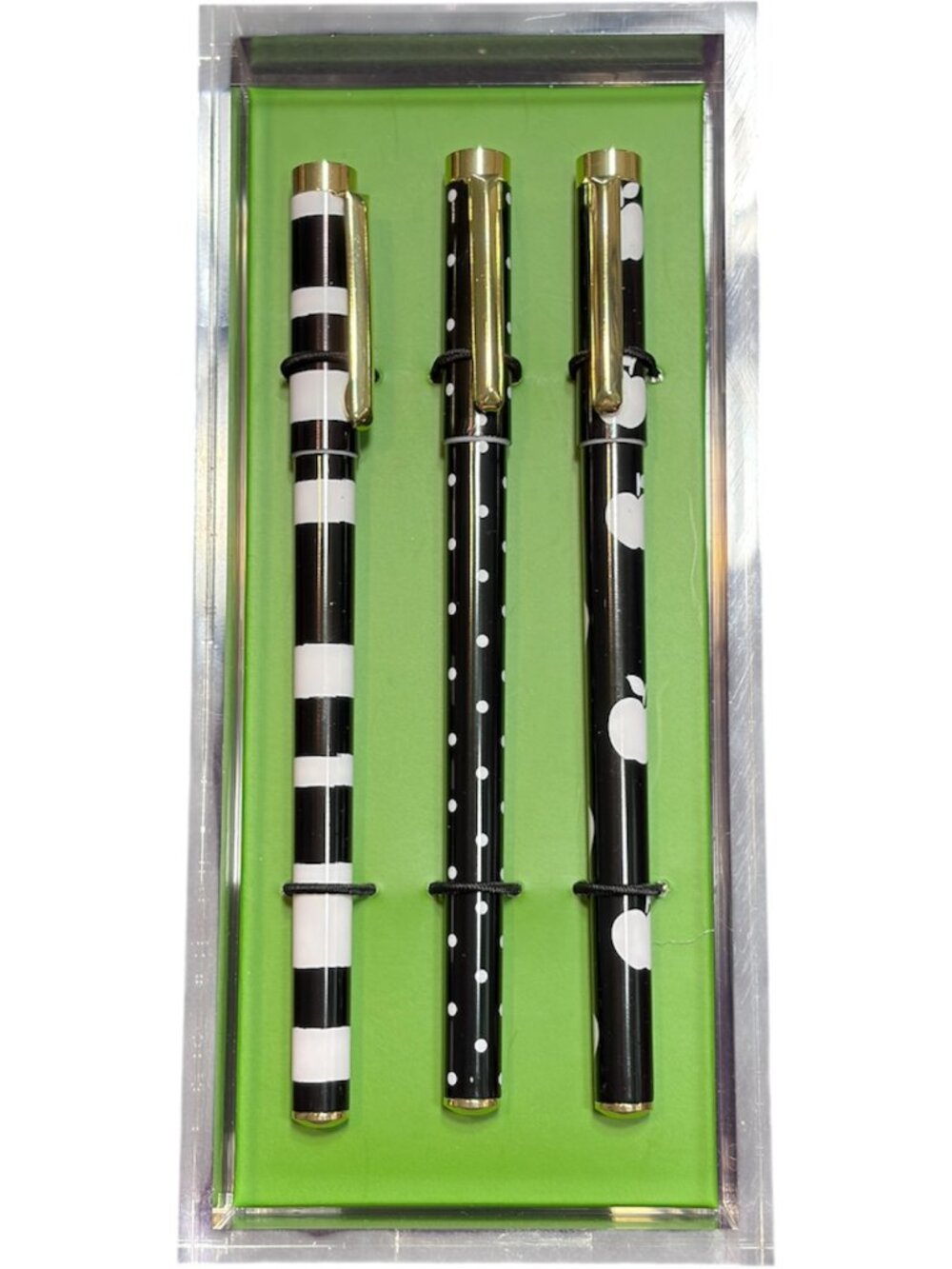 KATE SPADE PEN AND TRAY SET - 3 PENS NWT